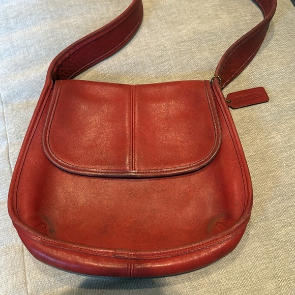 Vintage Coach 9034 Ergo Flap Red Leather bag - Picture 8 of 8